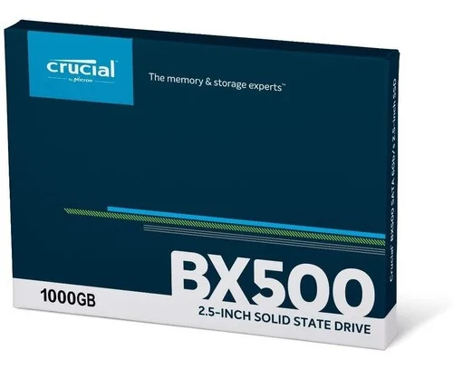 Hd Ssd 2.5". 1tb Crucial Bx500 540-500mb/s Cod: 3014